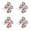 16Pcs Stackable Stainless Steel Dessert Cups Cream Bowl Set 1