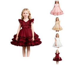 Cap Sleeve Tulle Birthday Dress – Puff Mesh Gown Ages 2-8, 1st Celebration & Party Wear, Sweet Coordination with Pink Dress for Girls Looks