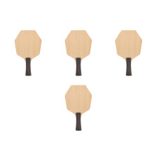 4Pièces Raquettes Tennis De Table Hexagonales Bois Sport