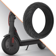 Roue De Pneu Solide pour Scooter Avant De 8 Pouces pour Es1 Es2 Planche À Roulettes De Trottinette De Scooter Électrique Pneu Non