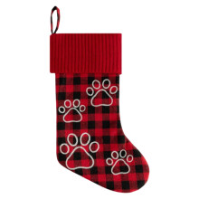 Festive Plaid Stockings with Cute Prints – Christmas Hanging Socks for Mantel, Fireplace, Tree – Holiday Decor & Gift Stuffers