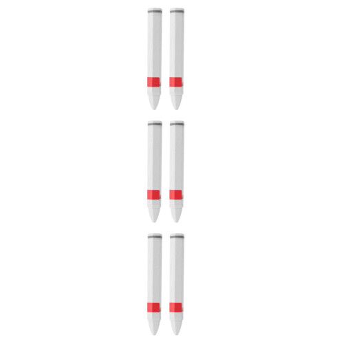 6Pcs Durable White Wax Marker Pens for Precise Tire Marking