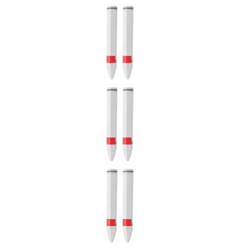 6Pcs Durable Wax Marker Pens For Precise Tire Marking White 3703768999667