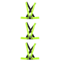 3Pièces Gilet Réfléchissant Ajustable Running