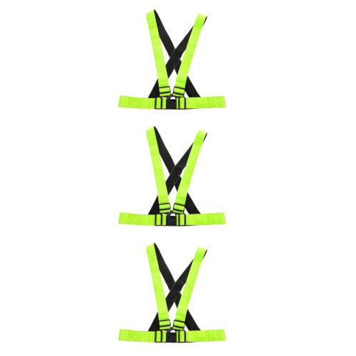 3Pièces Gilet Réfléchissant Ajustable Running
