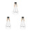 3Pcs ABS Trumpet Practice Mutes Silver Durable Instrument Mute Set 1