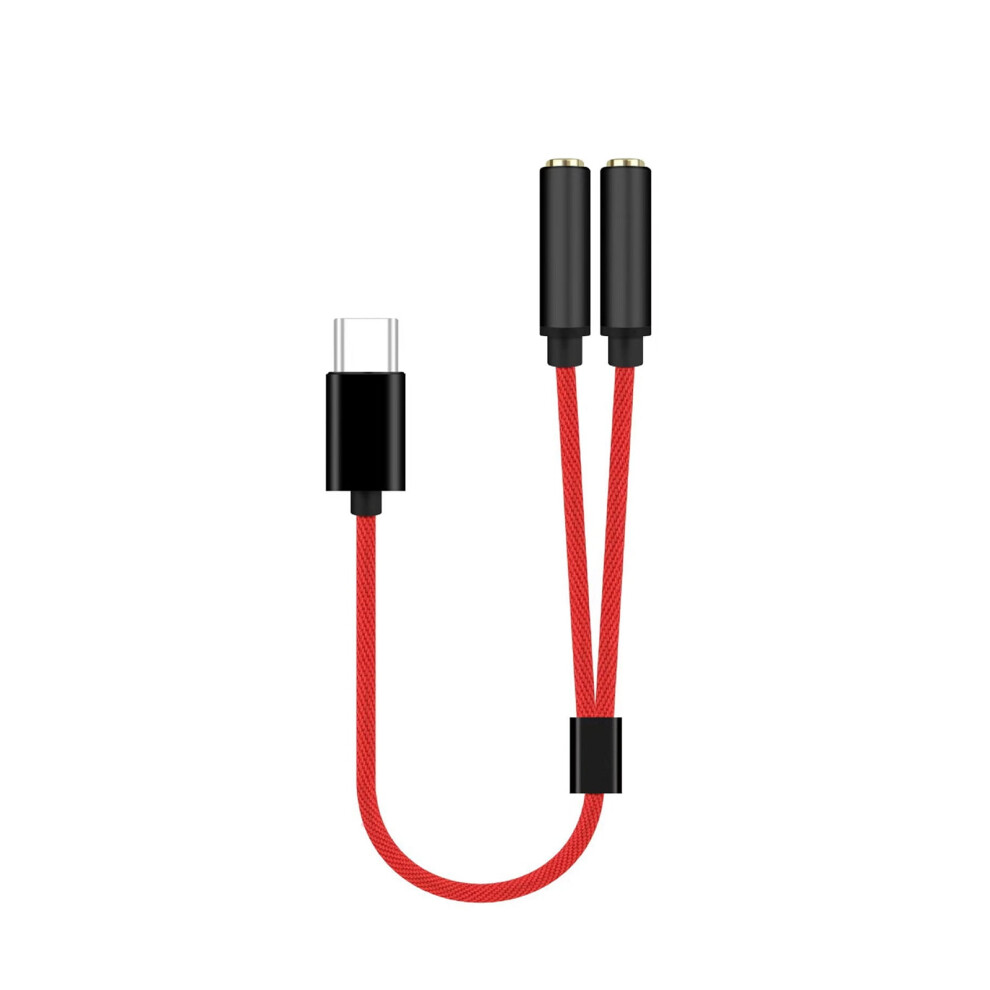 Type C To 3.5Mm Sound Adapter Stereo Cord Headphone Double Female Car Auxiliary Cable Connectors For Home Theater Accessories 9180479335108