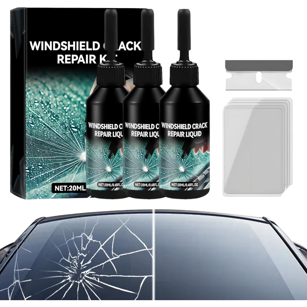Windshield Crack Repair Kit With 2 Bottles And Quick Repair 962125577693