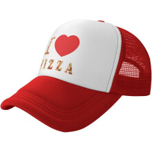 Verstellbare Baseballkappe mit Pizza-Print für Damen und Herren