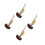 4Pcs Artistic Golden Plastic Music Box Instrument Decor 1