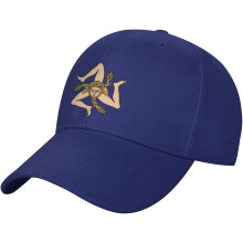 Baseballkappe mit sizilianischer Flagge – Verstellbare Vintage-Dad-Cap