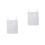2Pcs Baby Hanging Diaper Bag Mesh Multipurpose Storage Organizer White 1
