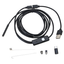 Lens Endoscope Camera with 6 Adjustable LED Lights USB Borescope Waterproof Snake Camera Industrial Inspection