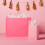 Sac cadeau réutilisable rose clair 44,5 x 25,4 x 12,4 cm 2