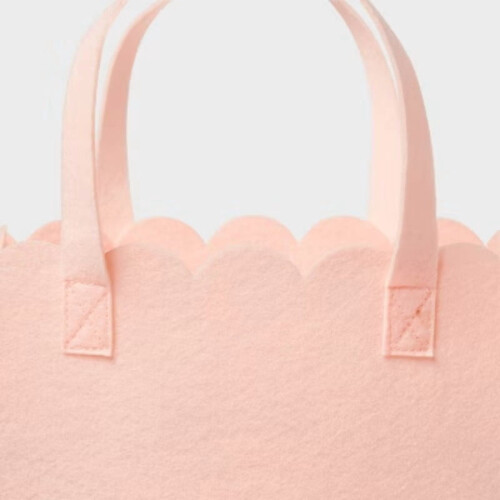 Sac cadeau réutilisable rose clair 44,5 x 25,4 x 12,4 cm 2