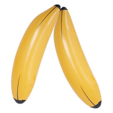 2Pcs Party Inflatable Banana Decorations for Pool and Birthday Party Durable PVC Material