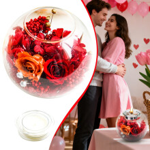 DIY Scented Arrangements Candle Holders Candlesticks Glass Cups Empty Cups Preserved Flower Materials Jelly Containers Craft Material Set