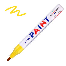 1Pc Waterproof Permanent Paint Marker Pen for Car Tires, Rubber, Metal - Versatile Colors for Durable Marking and Decoration