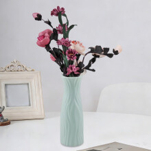 Geometrische Kunststoffvase für frische oder getrocknete Blumen, 20,2 x 7