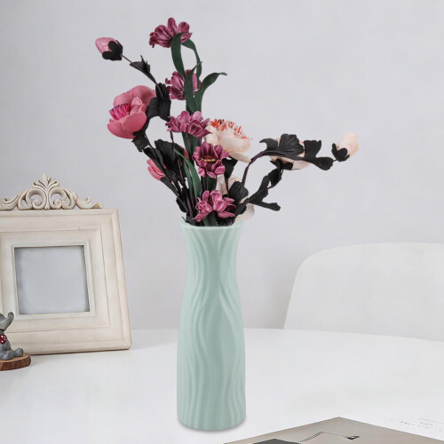 Geometrische Kunststoffvase für frische oder getrocknete Blumen, 20,2 x 7