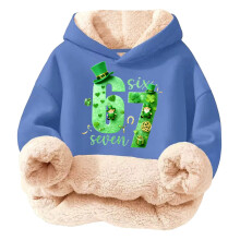 Sudadera con capucha multicolor para niños con estampado gráfico y diseño sin cordón – Sudadera de felpa suave para niños, estilo cómodo e