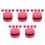 50Pcs Red Eva Felt Chalkboard Erasers for School Whiteboard Cleaning 5