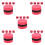 50Pcs Red Eva Felt Chalkboard Erasers for School Whiteboard Cleaning 6