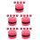 50Pcs Red Eva Felt Chalkboard Erasers for School Whiteboard Cleaning 8