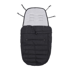 Winter Footmuff for Strollers – Thick, Wind‑Proof, Adjustable Lock, Universal Fit, Black