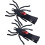 Haarclips met spin en spinnenweb, Halloween set van 2 1