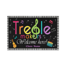Appli Music Classroom Poster – Treble Clef Welcome Design, Canvas Art for Home, School Decor & Teacher/Student Gifts, Back to School Wall Hanging