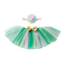 AWZXDE Baby Girls Layered Sequin Skirt Tutu Ballet Dance Dress And Headband Set First Birthday Outfits 0 2 Years Green