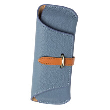 Glasses Case Protective Pocket Soft Leather Glasses Pouch Portable Glasses Storage Bag for Women Men