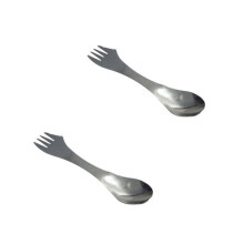 Clearance! Tableware Utensil Titanium Picn Cutlery Combo Fork 2 Pc Kitchen Spork 1 3 Spoon Outdoor in Kitchen Gadgets Silver