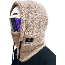 Sherpa Hood Balaclava Wind-Resistant Fleece Winter Ski Mask