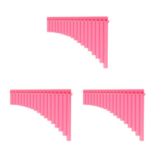 3St Roze Panfluit ABS Voor Beginners, Makkelijk Leren, Schoolconcerten