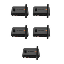 5Sets Wireless Audio Streaming Amplifier Black ABS Metal for Home Use