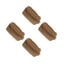 4Pcs Compact Khaki Travel Medicine Bag Nylon Outdoor Hiking Waist Pack