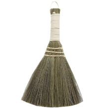 Natural Vintage Soft Corn Broom with Ergonomic Handle – Clearance Kitchen Cleaning Supply under $10, Compatible with Home, Garage, Hallway