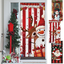 Décoration de porte de Noël en tissu 2 m x 90 cm