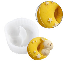 Moule à gâteau en silicone en forme de lapin pour la pâtisserie maison