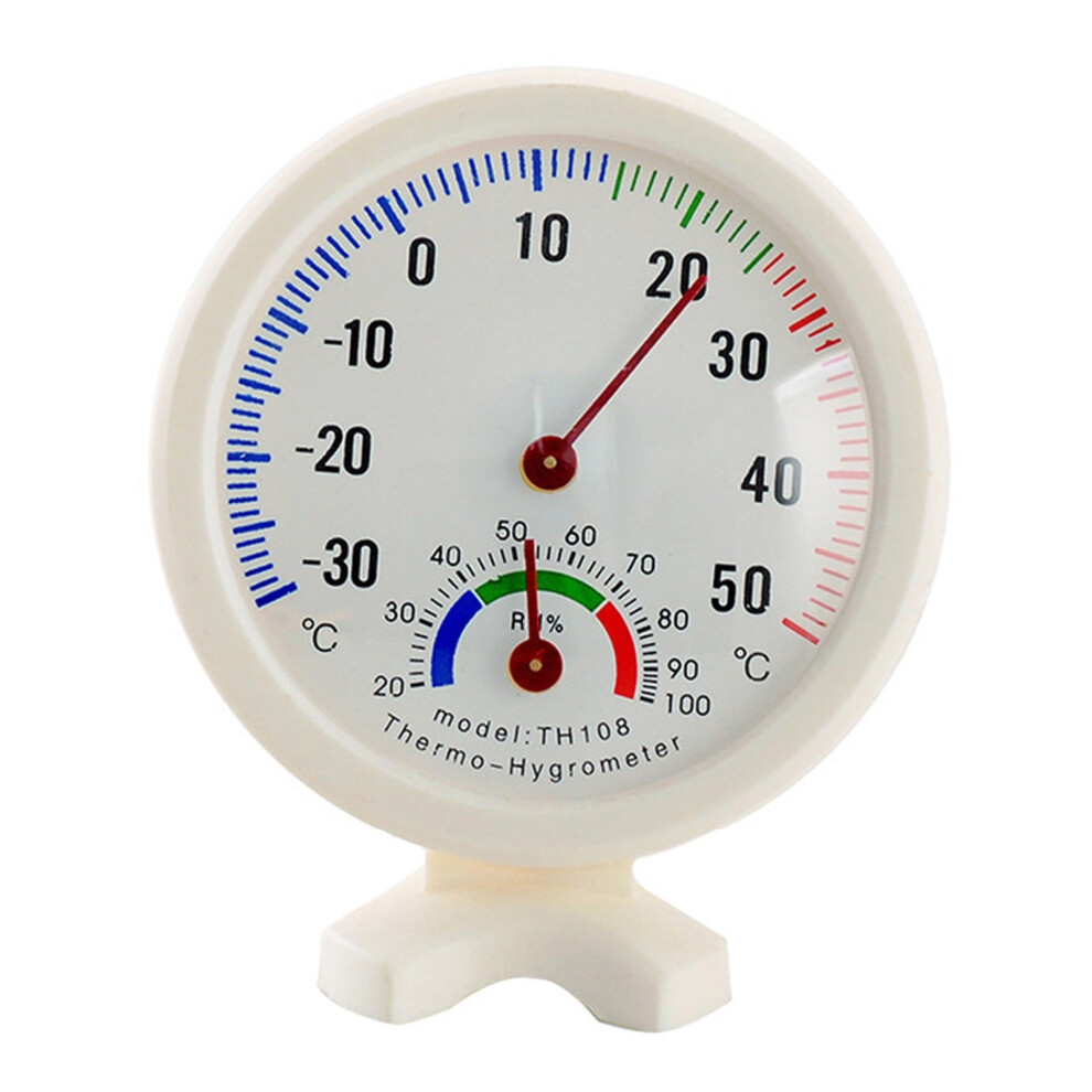 Round Indoor/Outdoor Hygrometer Thermometer, -20C To 60C & 20Â95% Rh, Large Clear Display, For Home/Office/Bedroom 9499224970885