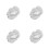 4Pcs Silver Cover Polyester Sunshade for Car Travel 8