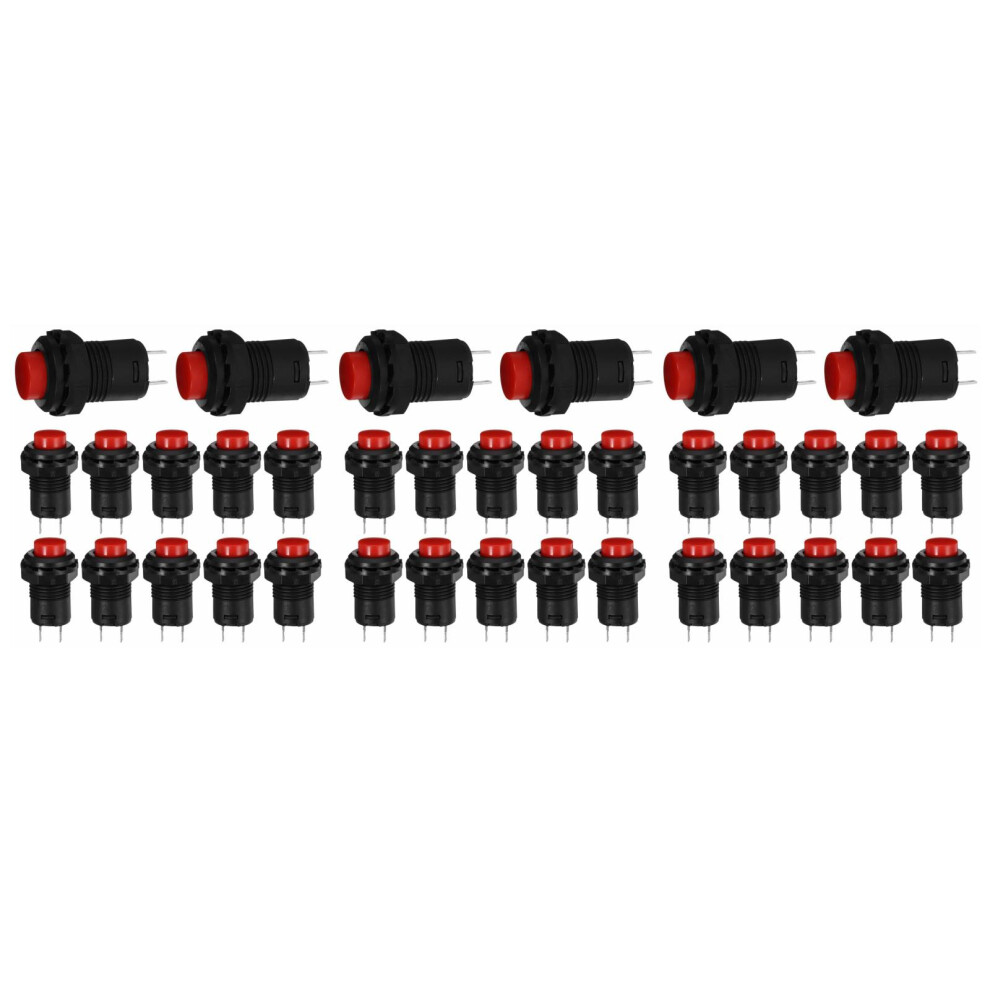 36Pcs Compact Momentary Circuit Push Button With Assorted Colors 3703969125018