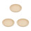 3Pcs Silicone Suction Plates Beige Lightweight Reusable Dinnerware Set 1