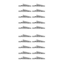 20Pièces Pinces De Test En Métal Inoxydable Argenté Usage Simple