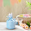 Easter bunny ears drawstring gift bag pink 1 pc 7