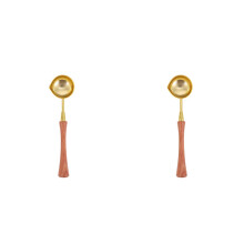 2Pcs Premium Copper Wood Wax Seal Stirring Spoon Lightweight Home