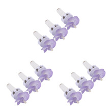 9Pcs Violet Car Vent Flowers Rotatable Windmill Air Freshener Clips