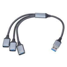 Snelle USB-adapter met 1 USB 3.0- en 2 USB 2.0-poorten voor meerdere apparaten